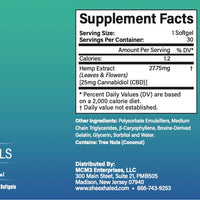 Premium CBD Softgels 25 mg